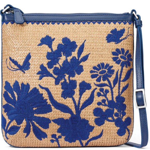 Brighton Straw Embroidery Crossbody Carter - Picture 11 of 14